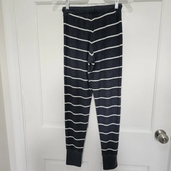 Chaser Cozy Knit Drawstring Cuffed Striped Lounge Joggers Size S - Picture 13 of 16